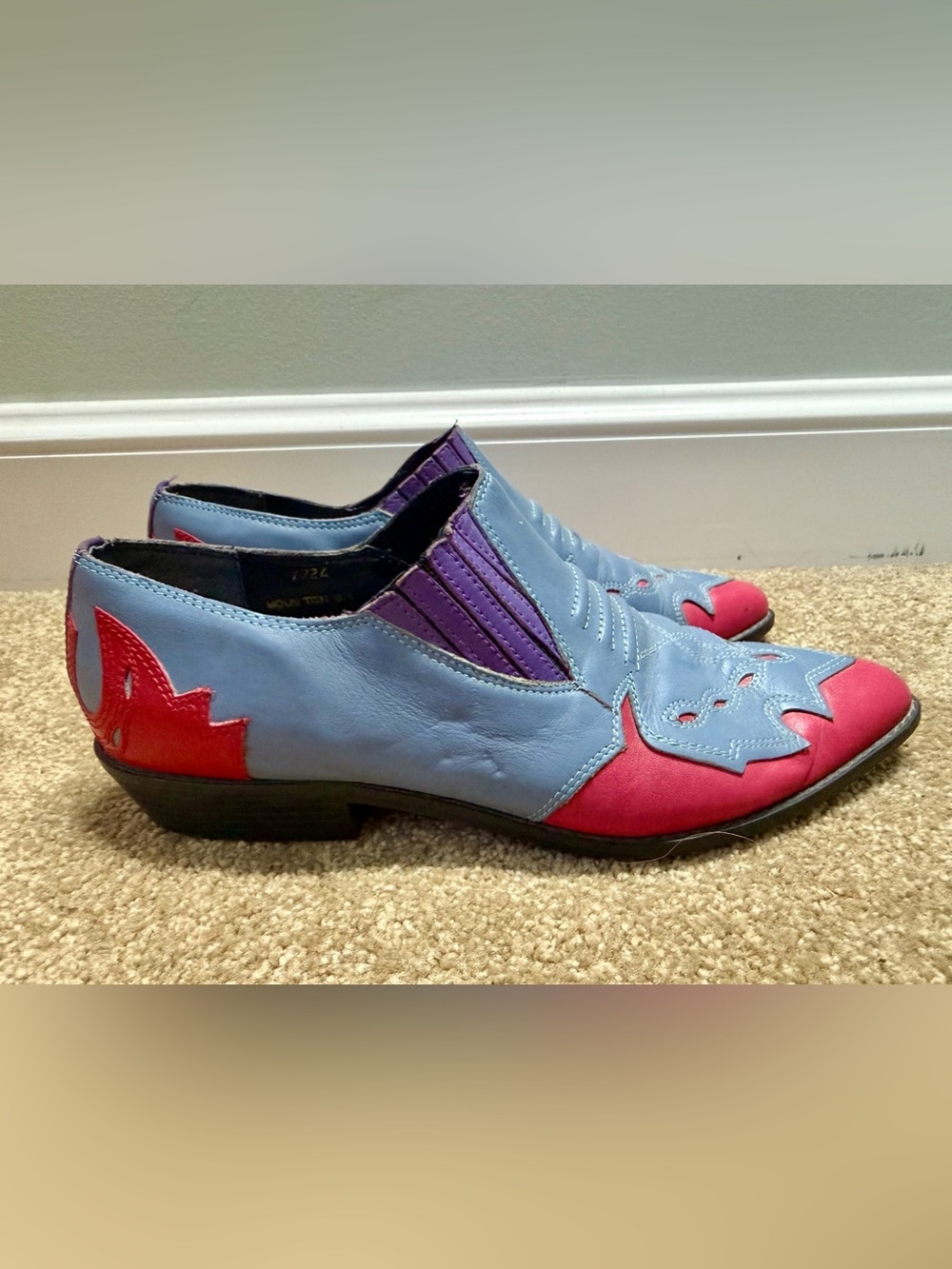 Vintage 1980s Mootsies Tootsies Leather
Western-Style Ankle Boots Size 9
